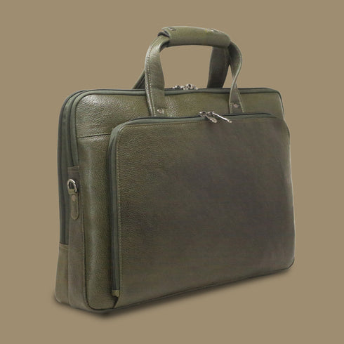 Kaelith Genuine Leather  Laptop Messenger Bag For Men